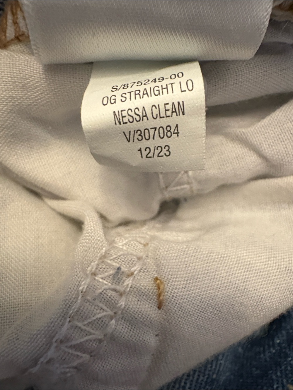 Old Navy High-Rise O.G. Loose Light Blue Straight-Leg Jeans - Picture 8 of 13